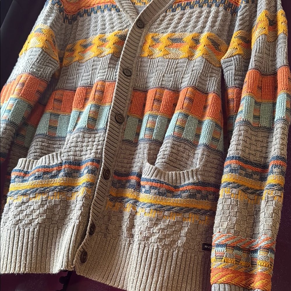 Colorful Striped Women's Cardigan